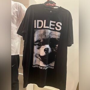 IDLES black tee - size large